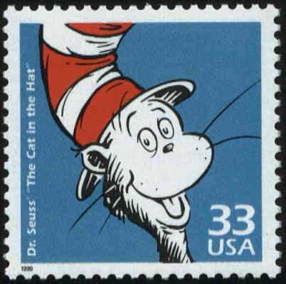 dr seuss cat in the hat stamp