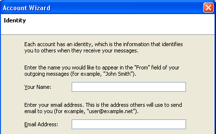 thunderbird account screen 2 thunderbird account screen 2